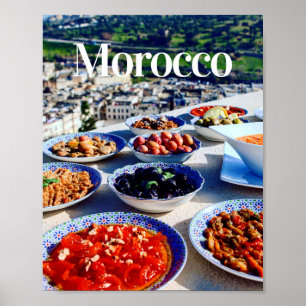 Tagine   Morocco    Moroccan   Moroccan Food Poster