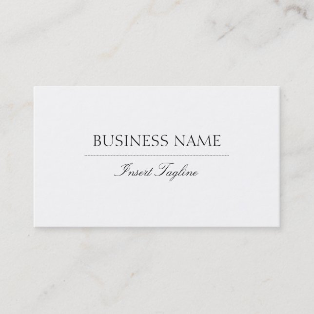 Tagline Elegant Business Card (Front)