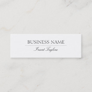 Tagline Elegant Mini Business Card
