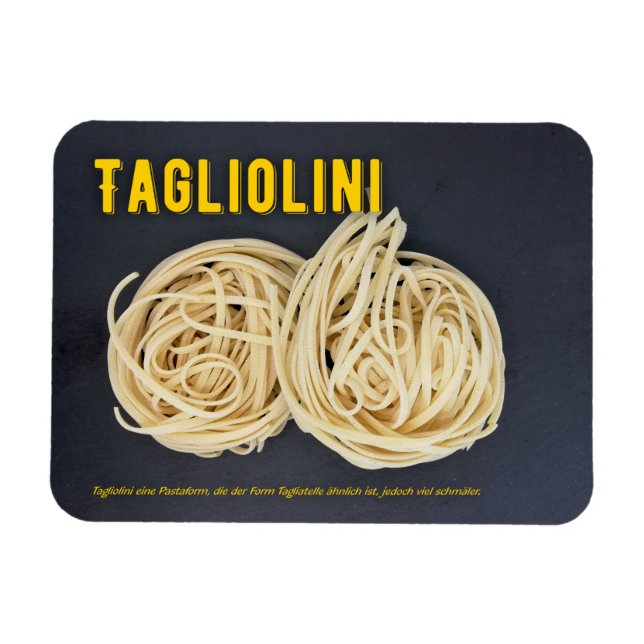 Tagliolini Italienisches Restaurant Rezept zutat  Magnet (Horizontal)