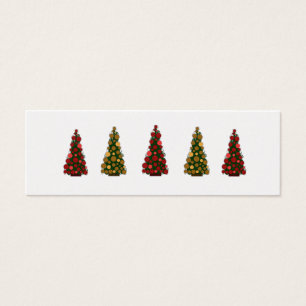 Tags de Noël rouge et or