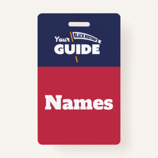 Tags du nom du guide touristique - Badge orange