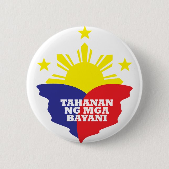 Tahanan Ng Mga Bayani 2 Inch Round Button (Front)