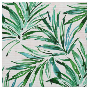TAHITI DREAMS Blush Palms Fabric