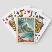 Tahiti French Polynesia Illustration Travel Art