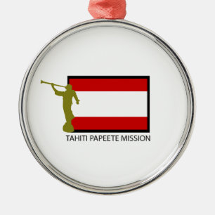 TAHITI PAPEETE MISSION LDS CTR METAL ORNAMENT