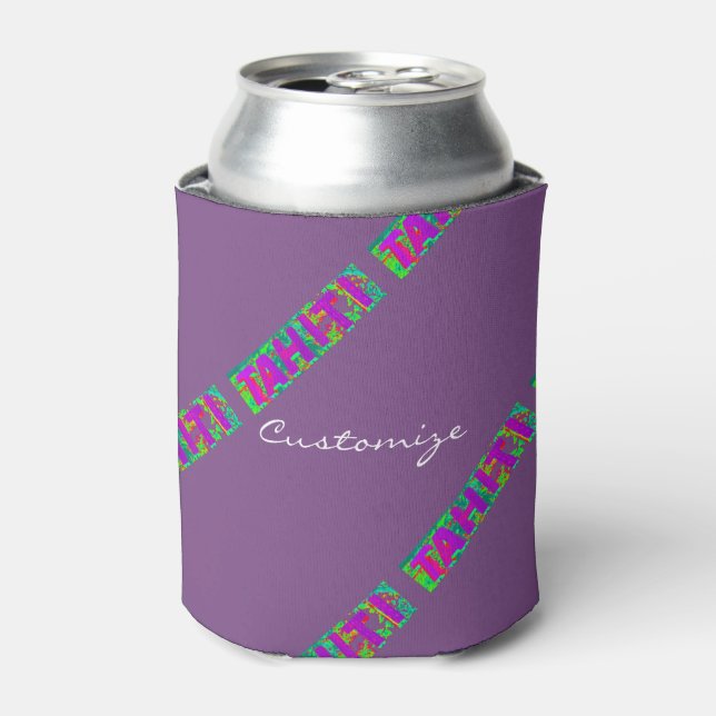 Tahiti Sign Thunder_Cove Can Cooler (Can Front)