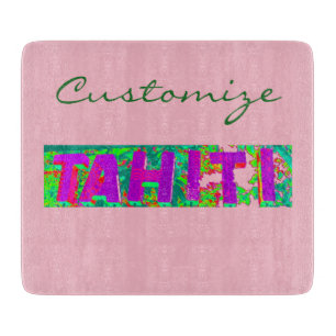 Tahiti Sign Thunder_Cove Cutting Board