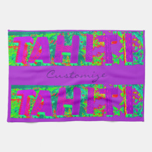 Tahiti Sign Thunder_Cove Kitchen Towel