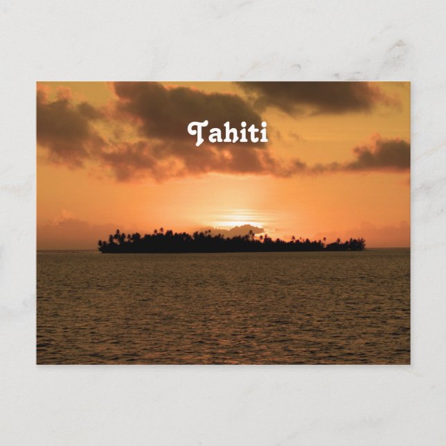 Tahiti Sunset Postcard (Front)