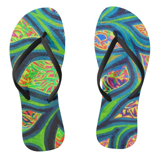 Tahitian Dream Flip Flops (Footbed)