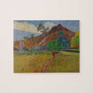 Tahitian Landscape, 1891 (oil on canvas) Jigsaw Puzzle
