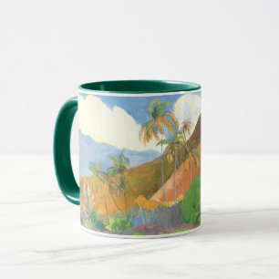 Tahitian Landscape, Mountains Tahiti, Paul Gauguin Mug