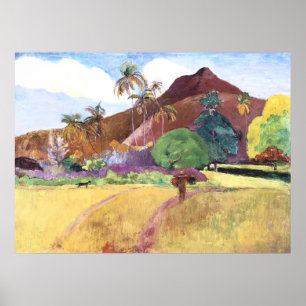 Tahitian Landscape Poster