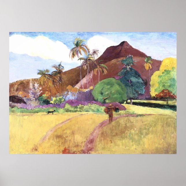 Tahitian Landscape Poster (Front)