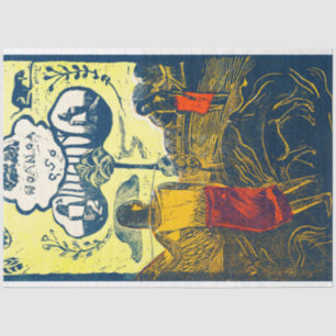 Tahitian Women and Dog, Gauguin Tissue Paper