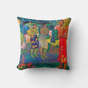 Tahitian Women, Gauguin Throw Pillow