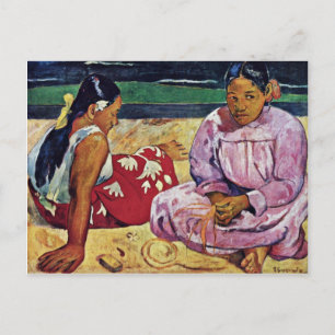 Tahitian Women On The Beach By Paul Gauguin Postcard