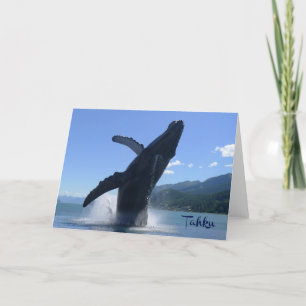 "Tahku" - statue de baleine à bosse - carte
