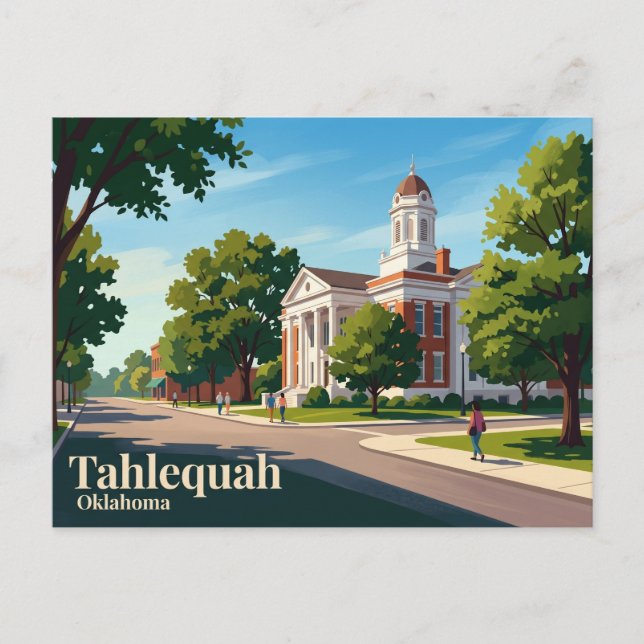 Tahlequah USA Postcard (Front)