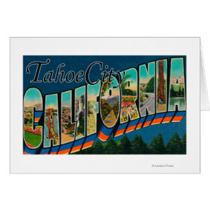 Tahoe City, California - Large Letter Scenes