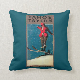 Tahoe Tavern Promo Poster Throw Pillow