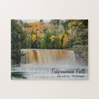Tahquamenon Falls Michigan Waterfall Up North Jigsaw Puzzle