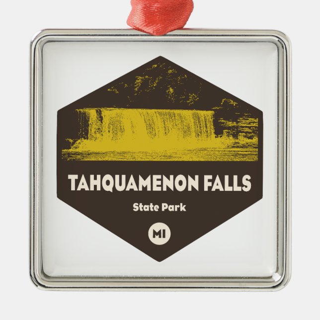 Tahquamenon Falls State Park Michigan Metal Ornament (Front)