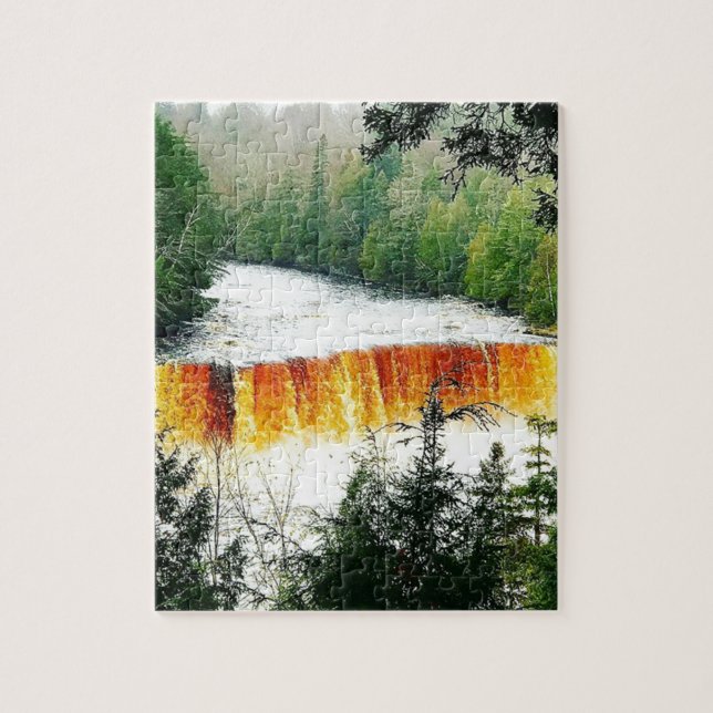 Tahquamenon Upper Falls Upper Peninsula Michigan Jigsaw Puzzle (Vertical)