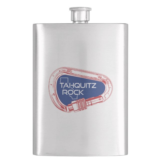 Tahquitz Rock California Climbing Carabiner Hip Flask (Front)