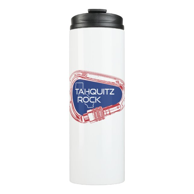 Tahquitz Rock California Climbing Carabiner Thermal Tumbler (Front)