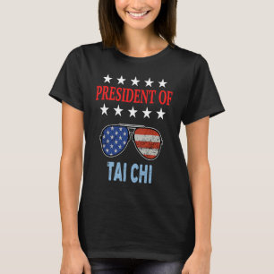 Tai Chi Accessories USA Flag Tai Chi Saying T-Shirt