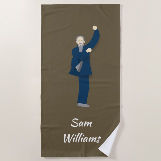 Tai Chi Beach Towel (Front)