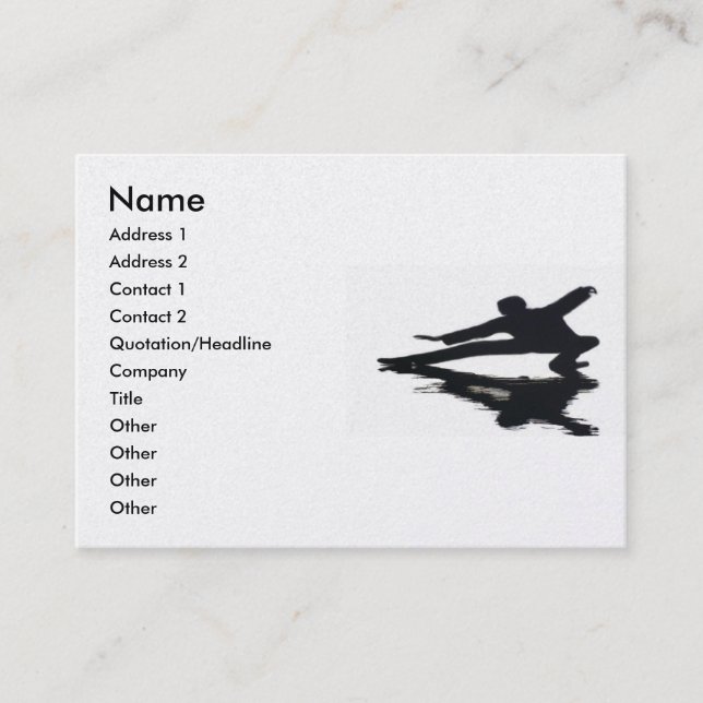 T'ai Chi Chuan Carte de visite (Devant)