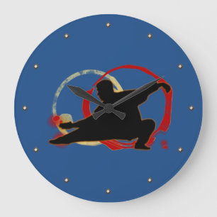 Tai Chi Chuan Large Clock