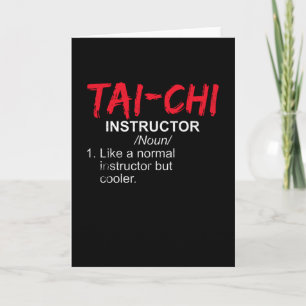 Tai Chi Instructor Card