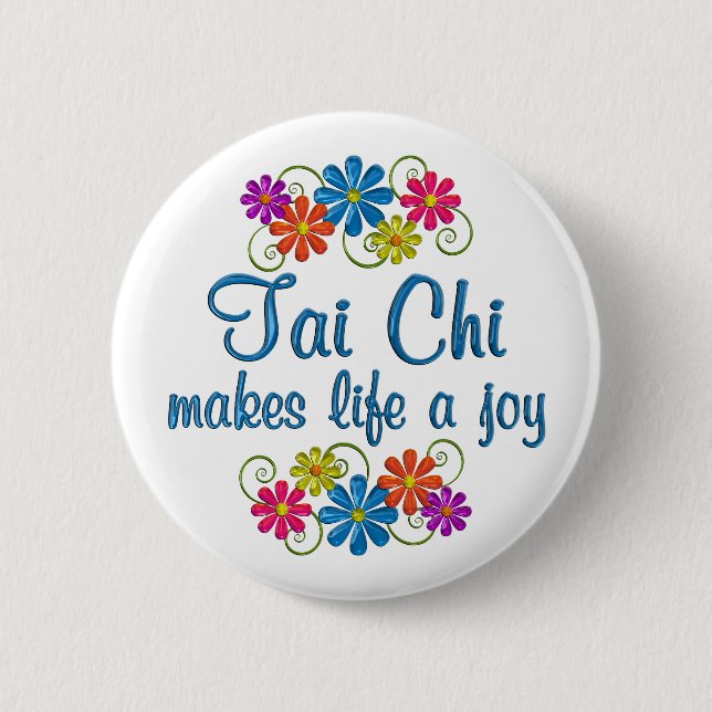 Tai Chi Joy 2 Inch Round Button (Front)