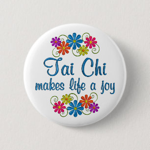 Tai Chi Joy 2 Inch Round Button