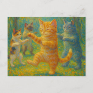 Tai Chi Kitties Postcard