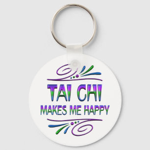 Tai Chi Makes Me Happy Keychain