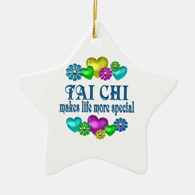 Tai Chi More Special Ceramic Ornament (Front)
