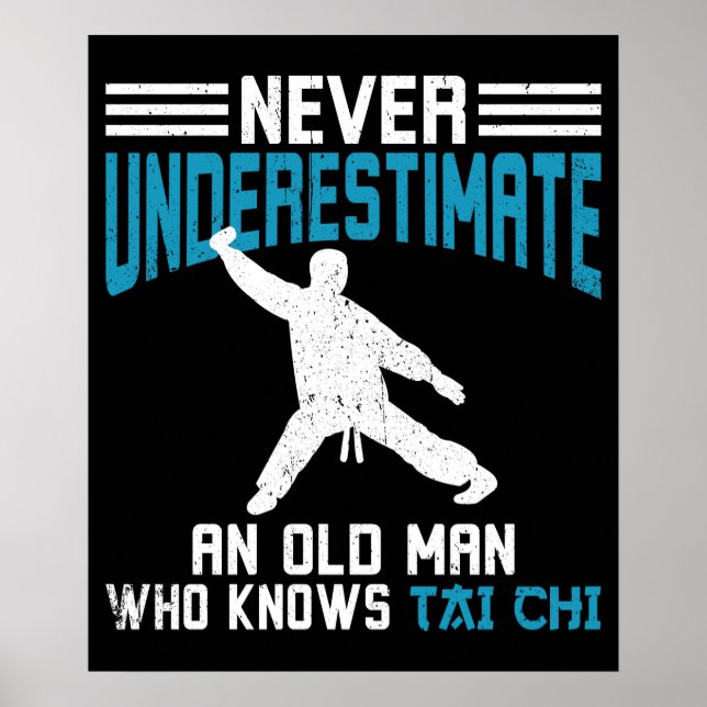 Tai Chi Old Man Tai Chi Training Poster (Front)
