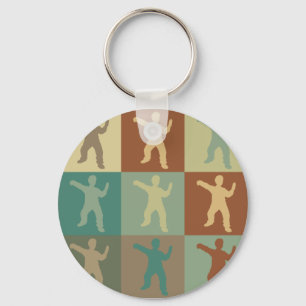 Tai Chi Pop Art Keychain