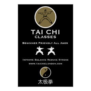 Tai Chi Practitioner Business Promotion Poster