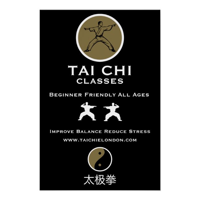 Tai Chi Practitioner Business Promotion Poster (Front)