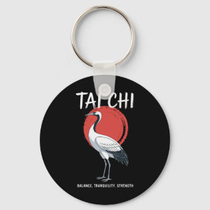 Tai Chi Qigong Crane Martial Arts Yoga Meditation Keychain