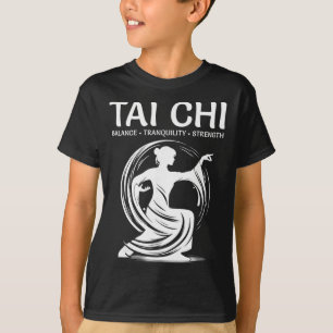 Tai Chi Qigong Crane Martial Arts Yoga Meditation T-Shirt
