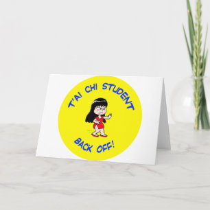 t'ai chi tai je student back off card