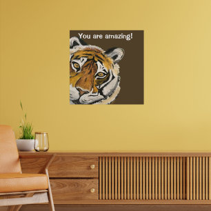 Tai Chi Tiger Amazing Face Template Poster