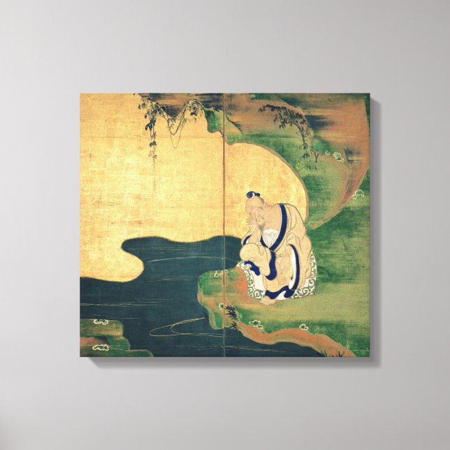 Tai Gong Wang by Ogata Korin Canvas Print (Front)